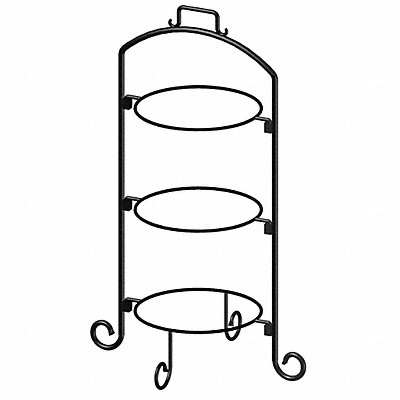 ITI WR103 Plate Stand 14 x 18 x 27 in 3 Tier