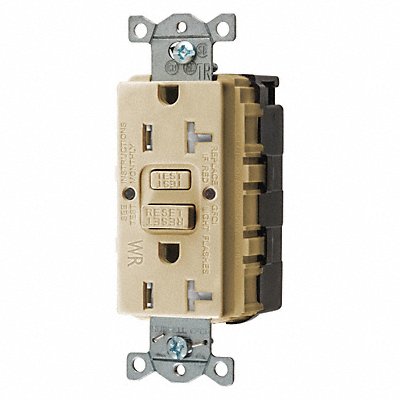 HUBBELL SNAPGFTW20I GFCI Receptacle Commer. Ivry 20A 1 HP