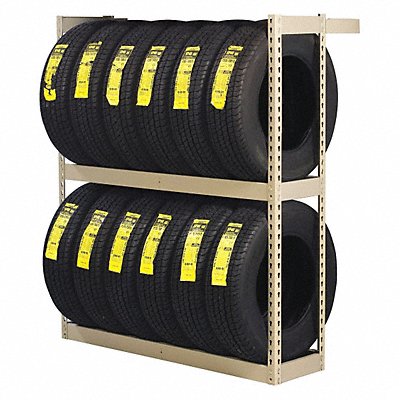 TENNSCO ZST6060S Single Sided Boltless Tyre Rack 60 in H
