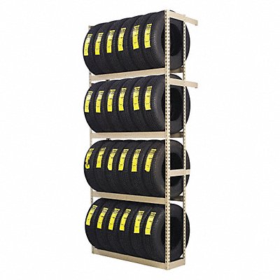 TENNSCO ZST60120S Single Sided Boltless Tyre Rack 120 in H