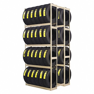 TENNSCO ZDT60120S Double Sided Boltless Tyre Rack 120 in H
