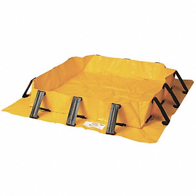 EAGLE T8406 Spill Berm 8 ft.Lx8 ft.Wx8 in.H Yellow
