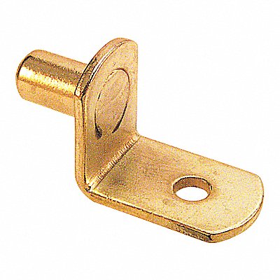 PRIME-LINE U10170 Shelf Support Peg 1-1/8 in D Brass PK8
