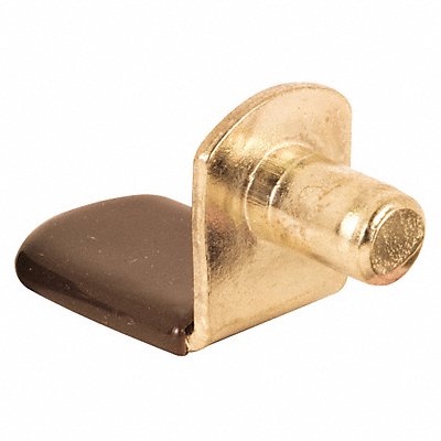 PRIME-LINE U10184 Shelf Support Peg 1-9/32 in D Brass PK8