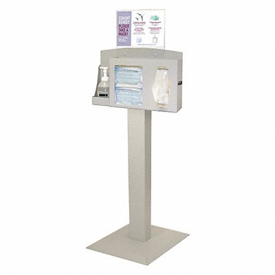 BOWMAN DISPENSERS BD1020012 Respiratory Hygiene Station 56-1/16 in.H