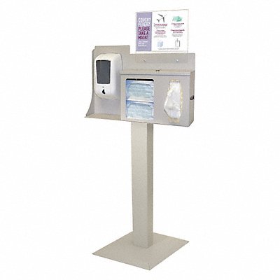BOWMAN DISPENSERS BD1060012 Respiratory Hygiene Station 57-63/64in.H