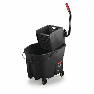 RUBBERMAID COMMERCIAL PRODUCTS 1863896 E4108 Mop Bucket and Wringer Black 8 3/4 gal