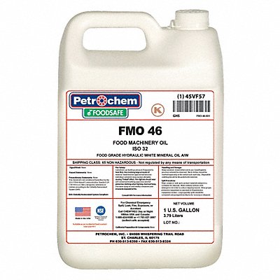PETROCHEM FMO46001 Hydraulic Oil 1 gal Pail ISO 46