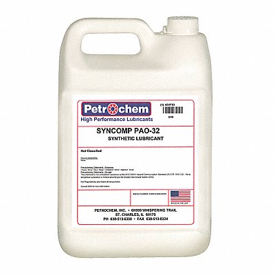 PETROCHEM SYNCOMPPAO32001 Compressor Oil 1 gal Jug 10 SAE Grade