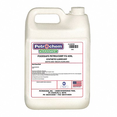 PETROCHEM PETROCOMPFG40XL001 Compressor Oil 1 gal Jug 15 SAE Grade