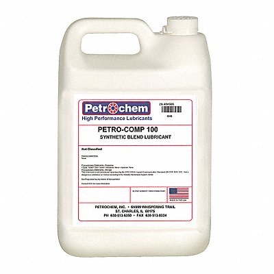 PETROCHEM PETROCOMP100001 Compressor Oil 1 gal Jug 30 SAE Grade