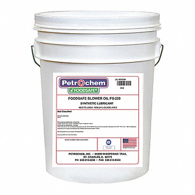 PETROCHEM BLOWEROILFG220005 Compressor Oil 5 gal Pail 50 SAE Grade