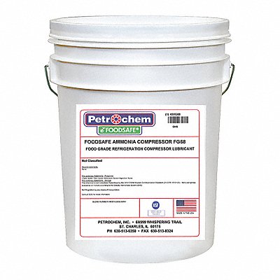 PETROCHEM FSAMMONIACOMPRESSORFG68005 Compressor Oil 5 gal Pail 20 SAE Grade