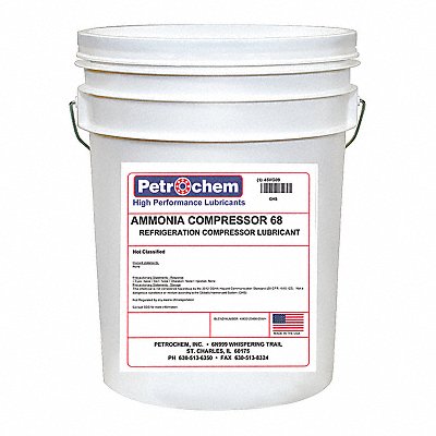 PETROCHEM AMMONIACOMPRESSOR68005 Compressor Oil 5 gal Pail 20 SAE Grade