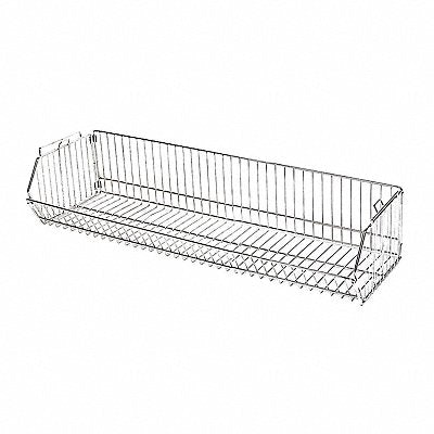 GRAINGER 45VX49 Stacking Basket 20inx12inX48in Silver