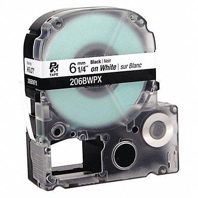 EPSON 206BWPX Cartridge Label 1/4 in W White