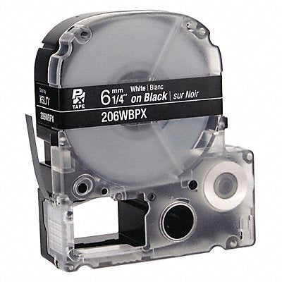 EPSON 206WBPX Cartridge Label 1/4 in W Black