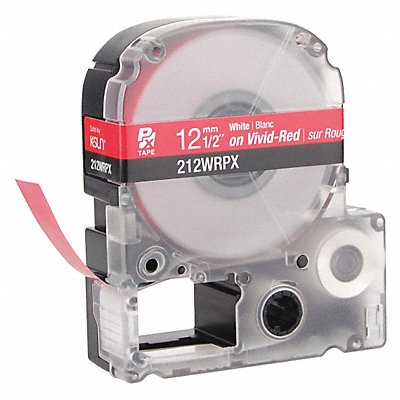 EPSON 212WRPX Cartridge Label 1/2 in W Red