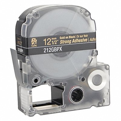 EPSON 212GBPX Cartridge Label 1/2 in W Black/Gold