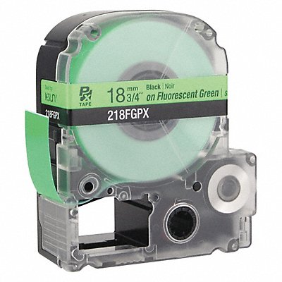 EPSON 218FGPX Cartridge Label Blk on Fluorescent Green