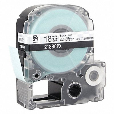 EPSON 218BCPX Cartridge Label 3/4 in W Clear