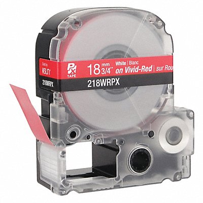 EPSON 218WRPX Cartridge Label 3/4 in W Red