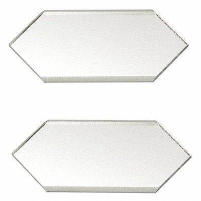 MIRREDGE 32502 Seam Plates Clear 3 in W PK2
