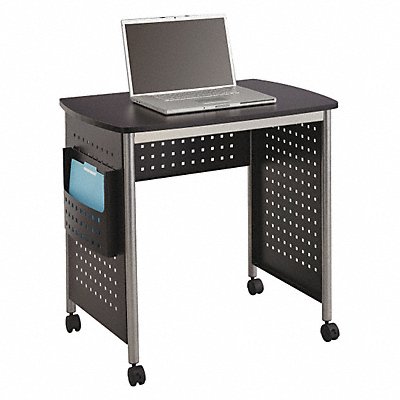 SAFCO 1907BL Computer Desk Scoot(TM) Black 30-1/2 H