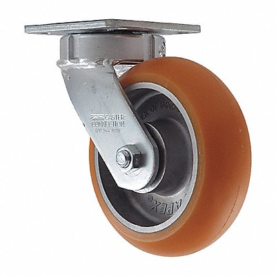GRAINGER CDPG97 Kingpinless Plate Castor Swivel 750 lb.