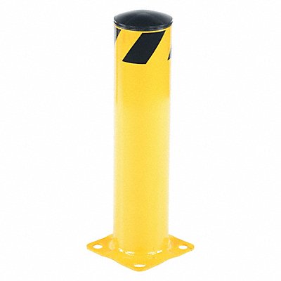 GRAINGER BOL2455 Bollard 24 in H Yellow Carbon Steel