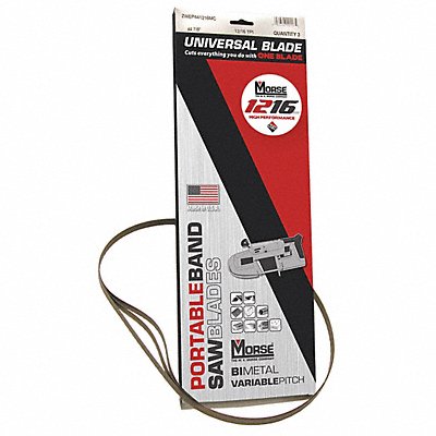 MORSE ZWEP441216MCB25 Portable Band Saw Blade TPI 12/16 PK25