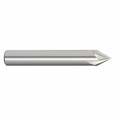 GRAINGER 209064500 Chamfer Mill Single End Carbideide 60 deg.