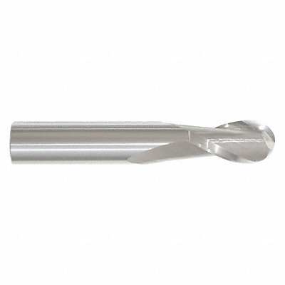 GRAINGER 221001425C Ball End Mill Single End 2.50mm Carbide