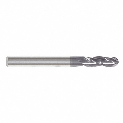 GRAINGER 222001023 Ball End Mill Single End 3/64 Carbide