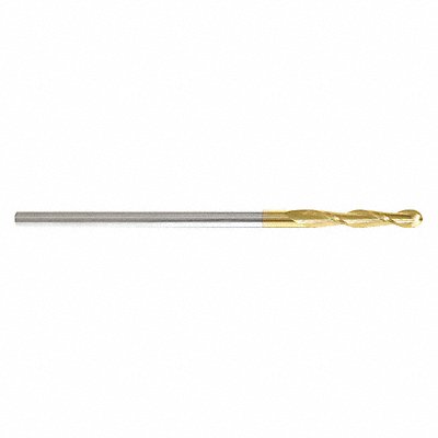 GRAINGER 227001027 Ball End Mill Single End 1/4 Carbide