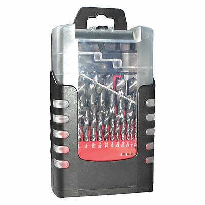 GRAINGER 450000029B Jobber Drill Set 29 pc Carbide