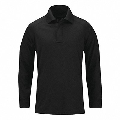 PROPPER F53620A0015XL Performance Long Sleeve Polo 5XL Black