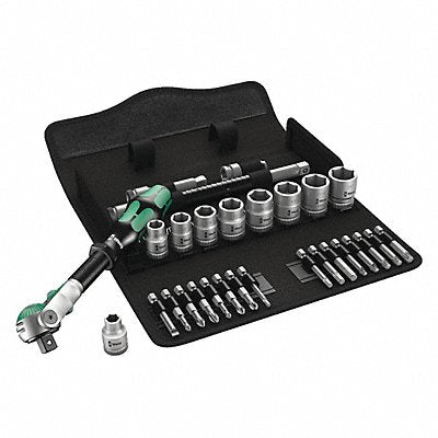 WERA 5004049001 Socket Wrench St Chrome 6Pt 1/4 - 3/4 in