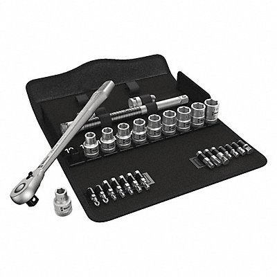 WERA 5004078001 Socket Wrench St Chrome 6Pt 10 - 19 mm