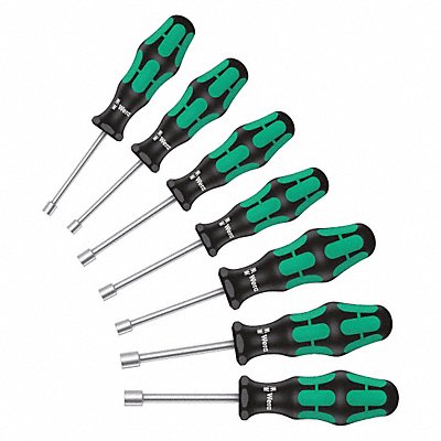 WERA 5029510001 Nut Driver Set 7 Pieces Metric Solid