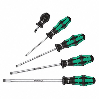 WERA 5346302001 Screwdriver Set Slotted 5 Pc