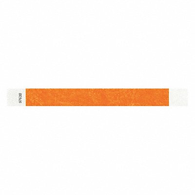 IDENTIPLUS T204 ID Wristband Adhesive Orange 1in W PK500