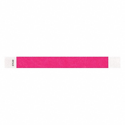IDENTIPLUS T207 ID Wristband Adhesive Pink 1 in W PK500