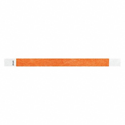 IDENTIPLUS T304 ID Wristband Adhesive Orange PK500