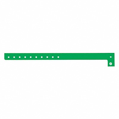 IDENTIPLUS P101 ID Wristband L-Shaped Green 5/8inW PK500