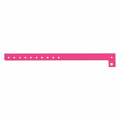 IDENTIPLUS P107 ID Wristband Plastic L-Shaped Pink PK500