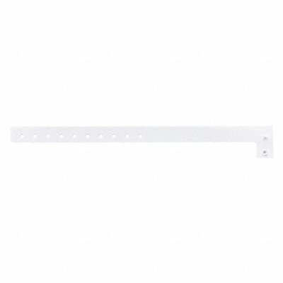 IDENTIPLUS P109 ID Wristband L-Shaped White 5/8inW PK500