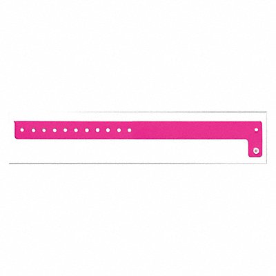 IDENTIPLUS V107 ID Wristband Vinyl L-Shaped Pink PK500