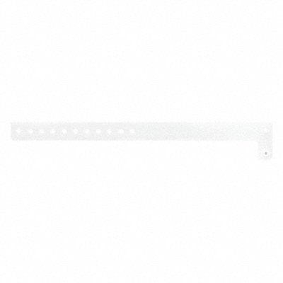 IDENTIPLUS V109 ID Wristband Vinyl L-Shaped White PK500