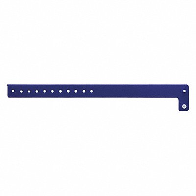 IDENTIPLUS V115 ID Wristband Vinyl L-Shaped Blue PK500